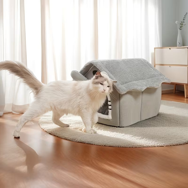 Cozy Pet House for Cats & Dogs - Detachable