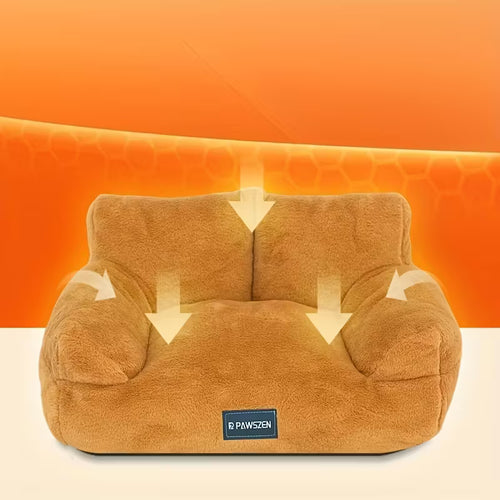 Indoor Plush Cat Bed, 90*55*26Cm/35*22*10In for Small Dogs And Cats