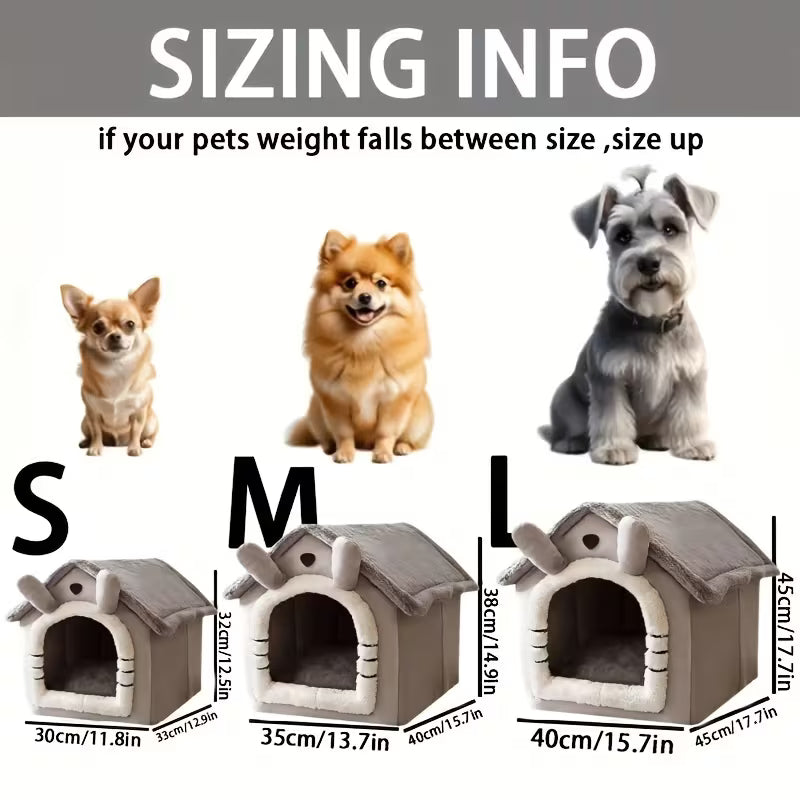 Cozy Pet House for Cats & Dogs - Detachable